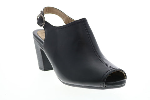 Earth Origins Sydney Womens Black Leather Slip On Ankle & Booties Boots