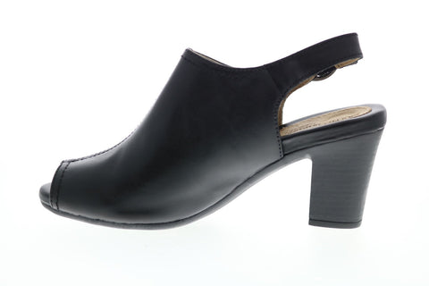 Earth Origins Sydney Womens Black Leather Slip On Ankle & Booties Boots