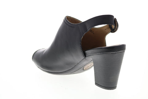 Earth Origins Sydney Womens Black Leather Slip On Ankle & Booties Boots