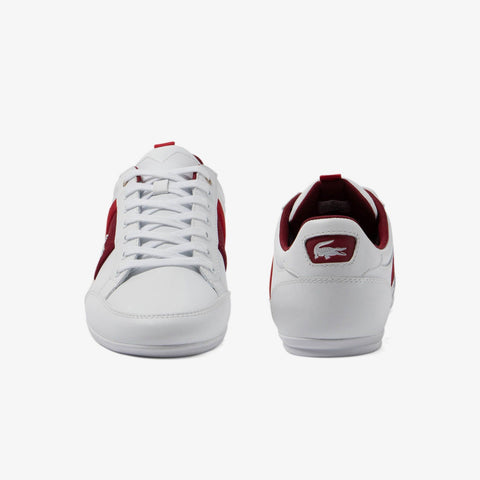 Lacoste Chaymon 223 1 CMA Mens White Leather Lifestyle Sneakers Shoes