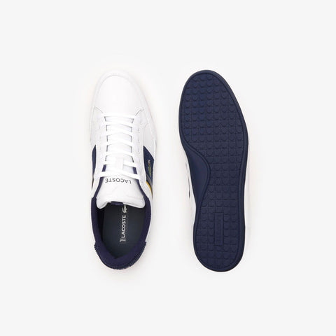 Lacoste Chaymon 223 3 CMA Mens White Leather Lifestyle Sneakers Shoes