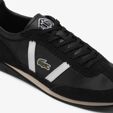 Lacoste Low Pro Vtg 223 1 CMA Mens Black Suede Lifestyle Sneakers Shoes