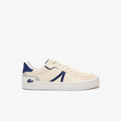 Lacoste L004 223 4 CMA Mens Beige Leather Lifestyle Sneakers Shoes