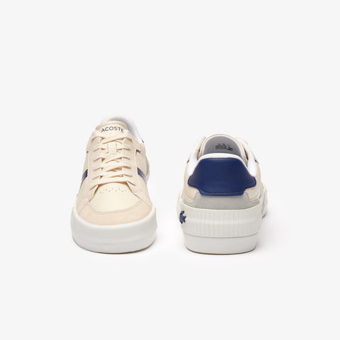 Lacoste L004 223 4 CMA Mens Beige Leather Lifestyle Sneakers Shoes