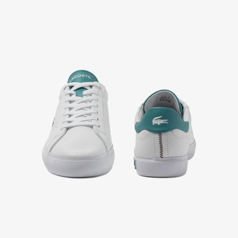 Lacoste Powercourt 2.0 223 2 SMA Mens White Leather Lifestyle Sneakers Shoes