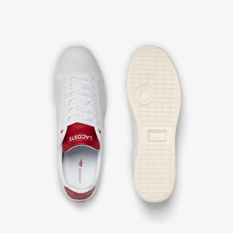 Lacoste Carnaby Pro 2232 SMA Mens White Leather Lifestyle Sneakers Shoes