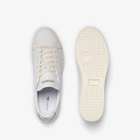 Lacoste Carnaby Pro 2233 SMA Mens White Leather Lifestyle Sneakers Shoes