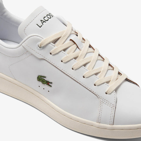 Lacoste Carnaby Pro 2233 SMA Mens White Leather Lifestyle Sneakers Shoes