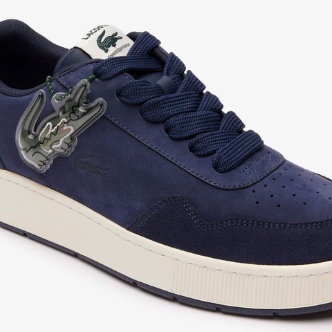 Lacoste Ace Clip 223 4 SMA Mens Blue Suede Lifestyle Sneakers Shoes