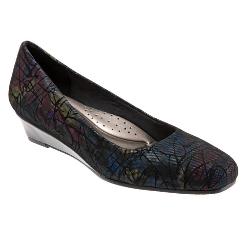 Trotters Lauren T1110-095 Womens Black Extra Narrow Loafer Flats Shoes