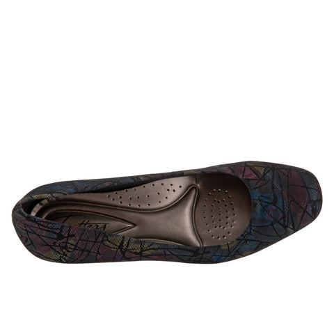 Trotters Lauren T1110-095 Womens Black Leather Slip On Loafer Flats Shoes