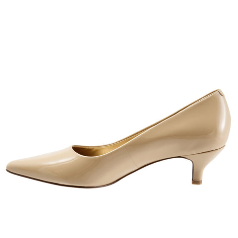 Trotters Paulina T1256-130 Womens Beige Wide Slingback Sandals Shoes