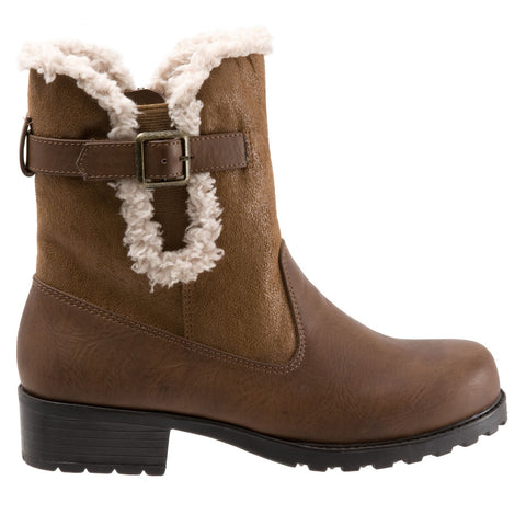 Trotters Blast III T1374-212 Womens Brown Narrow Leather Casual Dress Boots