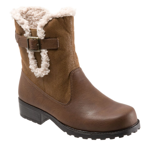 Trotters Blast III T1374-212 Womens Brown Narrow Leather Casual Dress Boots