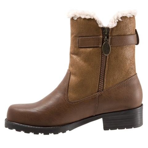 Trotters Blast III T1374-212 Womens Brown Narrow Leather Casual Dress Boots