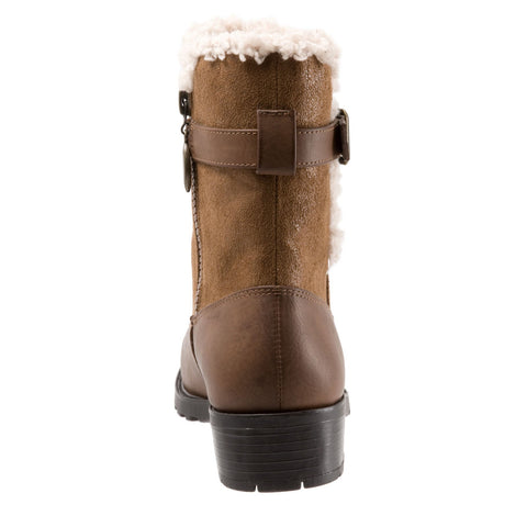 Trotters Blast III T1374-212 Womens Brown Narrow Leather Casual Dress Boots