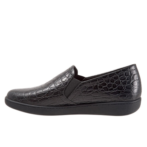 Trotters Americana T1609-011 Womens Black Canvas Lifestyle Sneakers Shoes