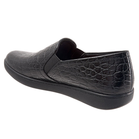 Trotters Americana T1609-011 Womens Black Wide Lifestyle Sneakers Shoes