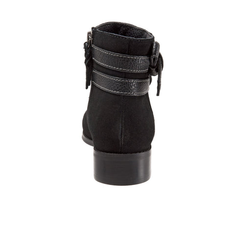 Trotters Luxury T1657-003 Womens Black Leather Zipper Ankle & Booties Boots