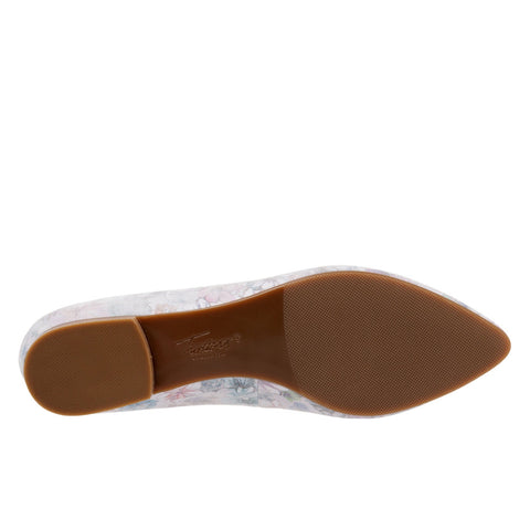 Trotters Harlowe T1707-902 Womens Gray Leather Slip On Loafer Flats Shoes