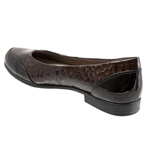 Trotters Arnello T1751-242 Womens Brown Narrow Leather Loafer Flats Shoes