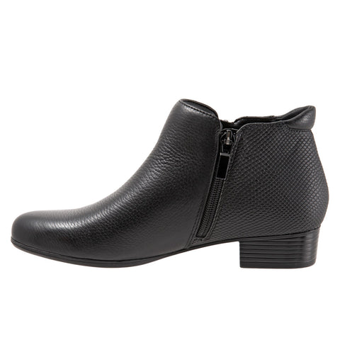 Trotters Major T1762-017 Womens Black Extra Wide Ankle & Booties Boots