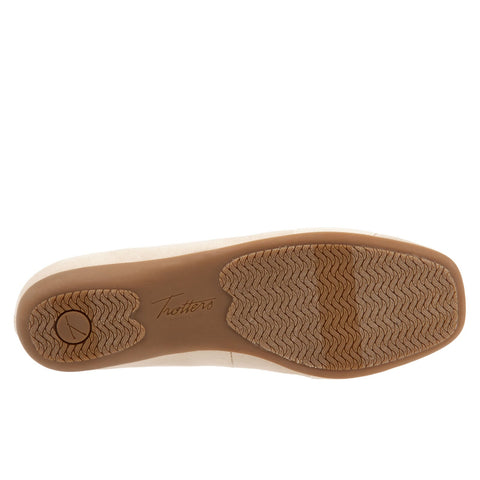 Trotters Samantha T1812-134 Womens Gray Narrow Leather Ballet Flats Shoes
