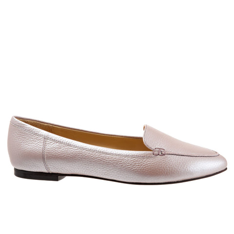 Trotters Ember T1853-715 Womens Pink Leather Loafer Flats Shoes