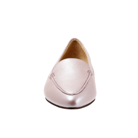Trotters Ember T1853-715 Womens Pink Wide Leather Loafer Flats Shoes