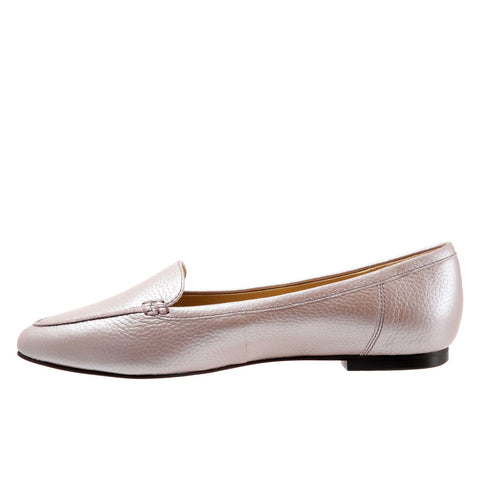 Trotters Ember T1853-715 Womens Pink Leather Loafer Flats Shoes