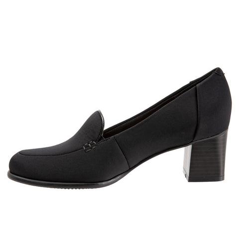 Trotters Quincy T1864-071 Womens Black Narrow Leather Pumps Heels Shoes