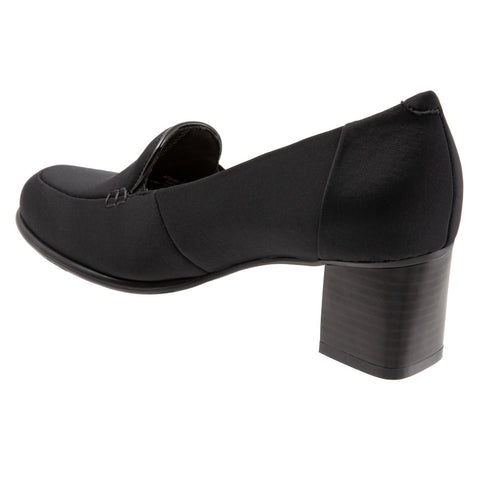 Trotters Quincy T1864-071 Womens Black Narrow Leather Pumps Heels Shoes