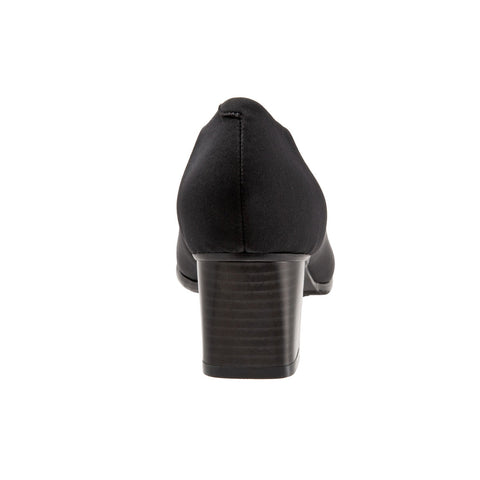 Trotters Quincy T1864-071 Womens Black Narrow Leather Pumps Heels Shoes