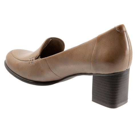 Trotters Quincy T1864-104 Womens Brown Narrow Leather Pumps Heels Shoes