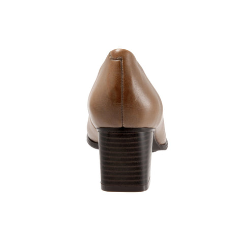 Trotters Quincy T1864-104 Womens Brown Narrow Leather Pumps Heels Shoes