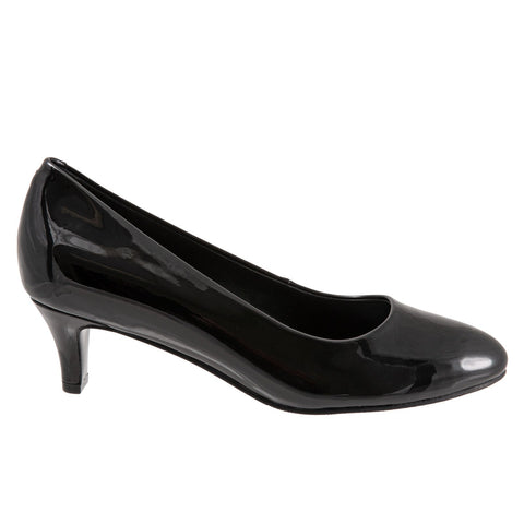 Trotters Fab T1905-005 Womens Black Leather Pumps Heels Shoes
