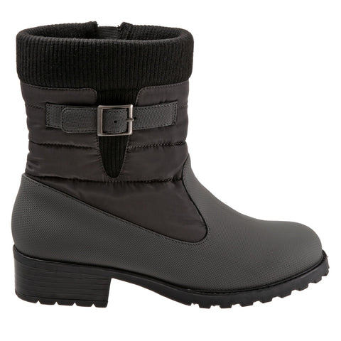 Trotters Berry Mid T1952-020 Womens Gray Extra Wide Casual Dress Boots