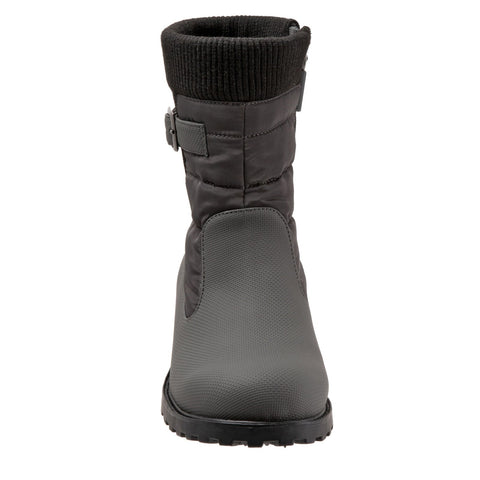 Trotters Berry Mid T1952-020 Womens Gray Wide Synthetic Casual Dress Boots
