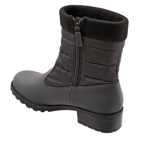 Trotters Berry Mid T1952-020 Womens Gray Extra Wide Casual Dress Boots