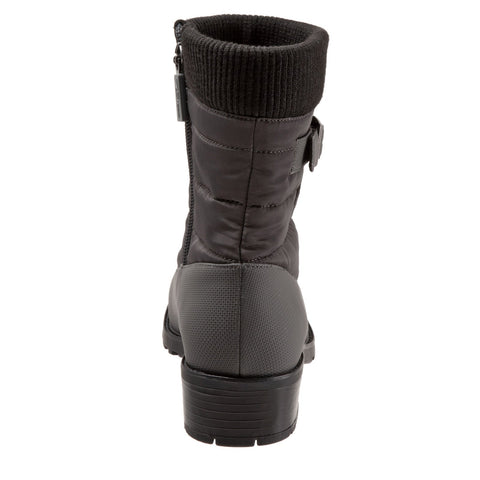 Trotters Berry Mid T1952-020 Womens Gray Wide Synthetic Casual Dress Boots