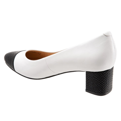 Trotters Kiki T1957-125 Womens Beige Narrow Leather Pumps Heels Shoes