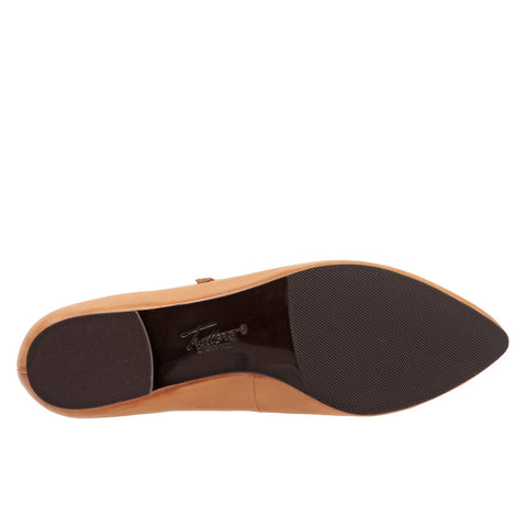 Trotters Hester T2007-274 Womens Brown Leather Mary Jane Flats Shoes