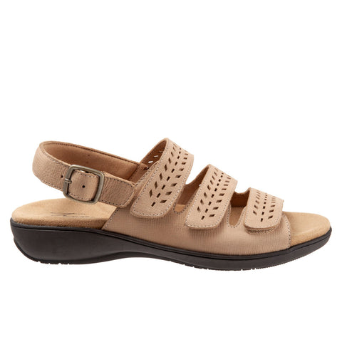 Trotters Trinity T2019-234 Womens Brown Leather Slingback Sandals Shoes