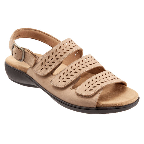 Trotters Trinity T2019-234 Womens Brown Leather Slingback Sandals Shoes