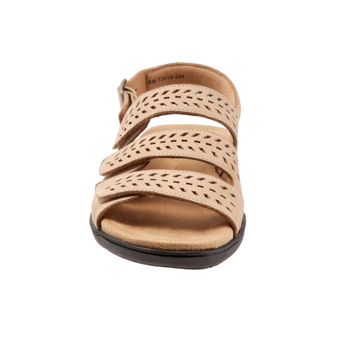 Trotters Trinity T2019-234 Womens Brown Leather Slingback Sandals Shoes
