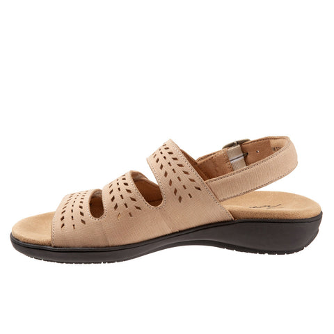 Trotters Trinity T2019-234 Womens Brown Leather Slingback Sandals Shoes