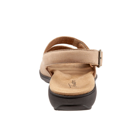 Trotters Trinity T2019-234 Womens Brown Leather Slingback Sandals Shoes