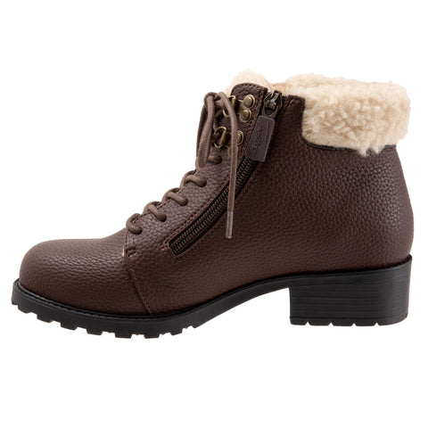 Trotters Becky 2.0 T2052-200 Womens Burgundy Extra Wide Casual Dress Boots