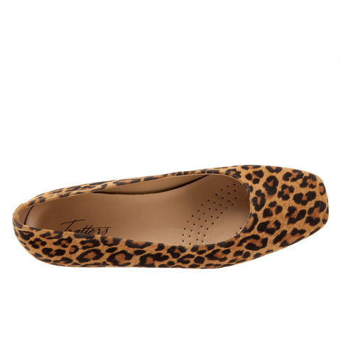 Trotters Honor T2057-910 Womens Brown Wide Suede Slip On Ballet Flats Shoes