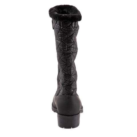 Trotters Benji 2.0 T2151-001 Womens Black Wide Leather Casual Dress Boots